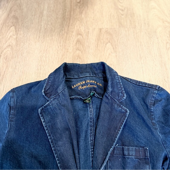 Lauren Jeans Co Ralph Lauren Denim Blazer Jacket Size S - Picture 3 of 7